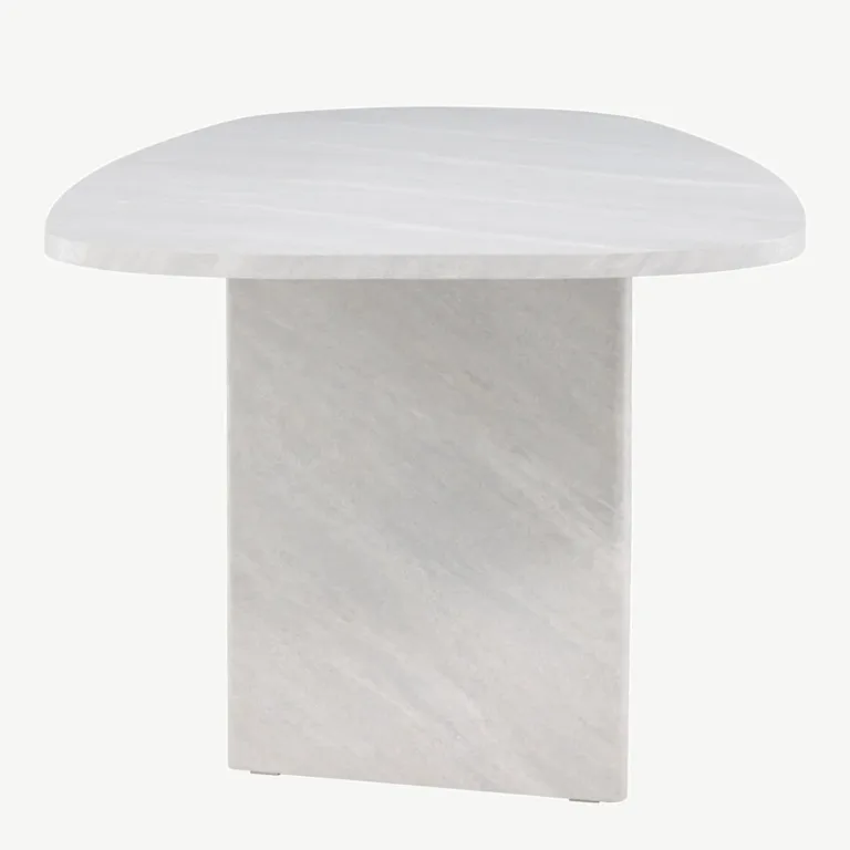 Grönviki söögilaud, MDF, valge betooni välimusega, 220×100 cm - 61105-100