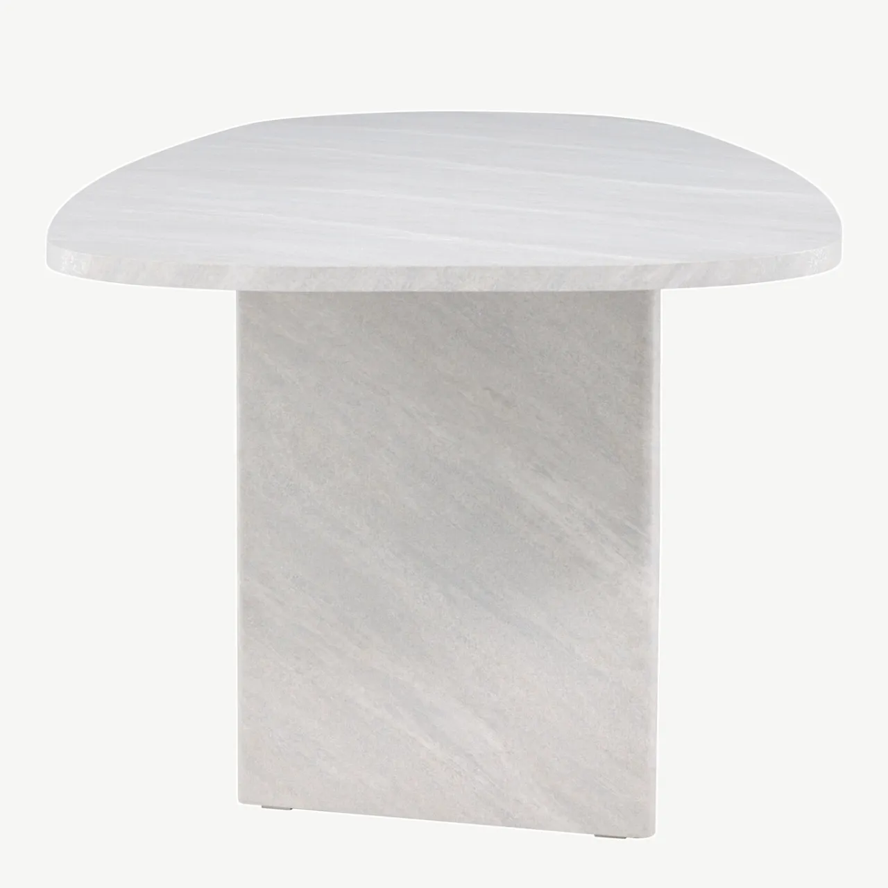 Grönviki söögilaud, MDF, valge betooni välimusega, 220×100 cm - 61105-100