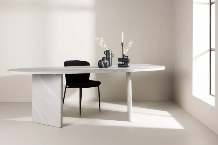 Grönviki söögilaud, MDF, valge betooni välimusega, 220×100 cm - 61105-100