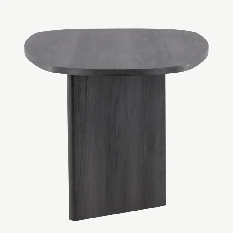 Ovaalne must MDF-ist söögilaud Grönvik 220×100 cm - 61105-101