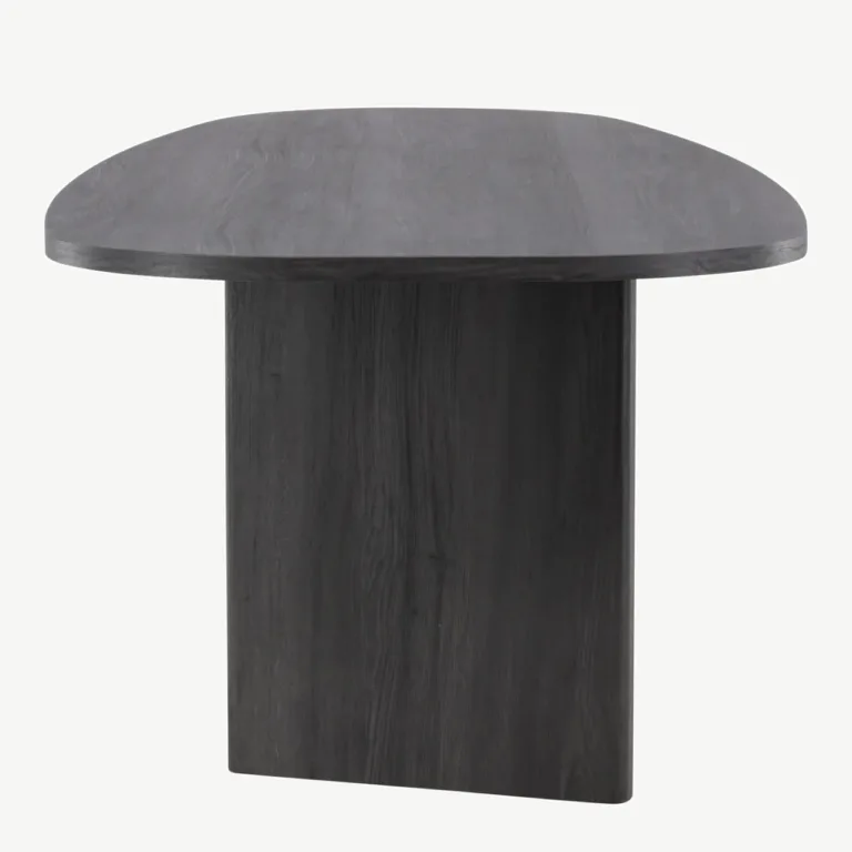Ovaalne must MDF-ist söögilaud Grönvik 220×100 cm - 61105-101