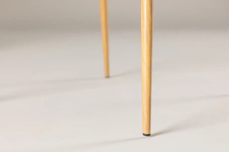 Modesto pruun buklee söögitool, terasest mokatoonis jalgadega, 61112-103 – 10