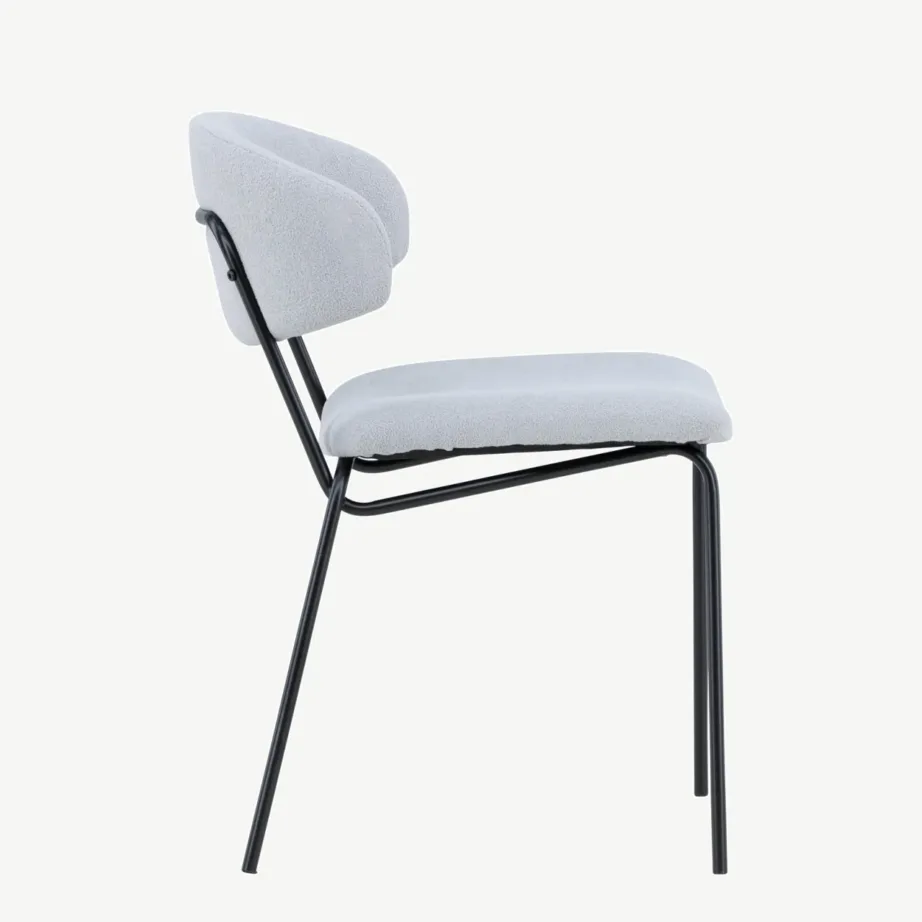 Chico söögitool sinisest bukleest, musta terasraamiga, 61113-666 – 2