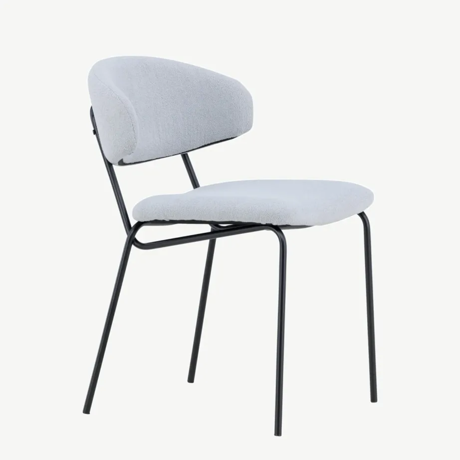 Chico söögitool sinisest bukleest, musta terasraamiga, 61113-666 – 3