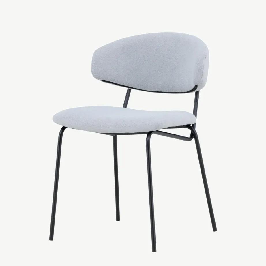 Chico söögitool sinisest bukleest, musta terasraamiga, 61113-666 – 5