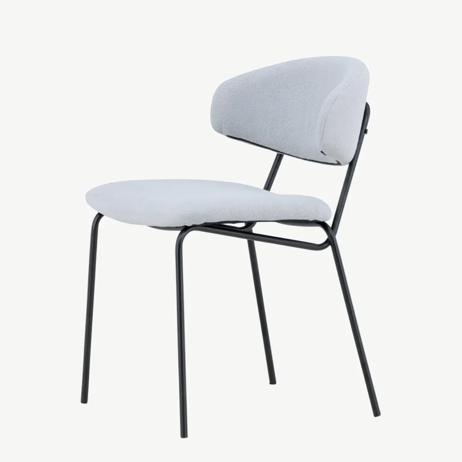 Chico söögitool sinisest bukleest, musta terasraamiga, 61113-666 – 6