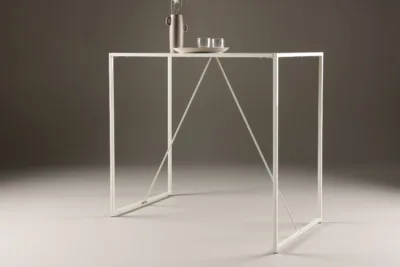 Beež baarilaud Brea (MDF-plaadist, terasjalgadega, 60 × 120 cm) - 61116-102