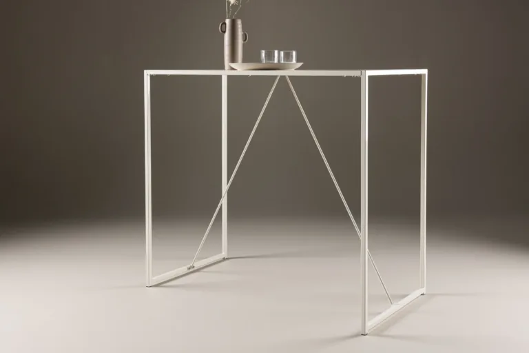 Beež baarilaud Brea (MDF-plaadist, terasjalgadega, 60 × 120 cm) - 61116-102