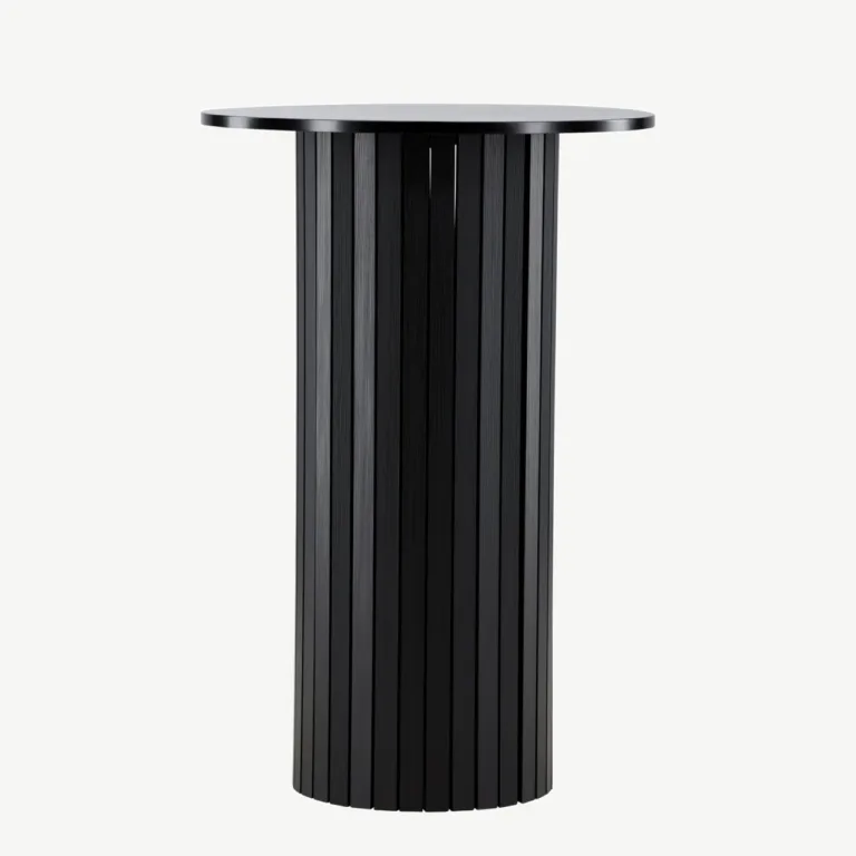 Härön baarilaud, mustast MDF-ist ja terasest, ø70 cm - 61117-100