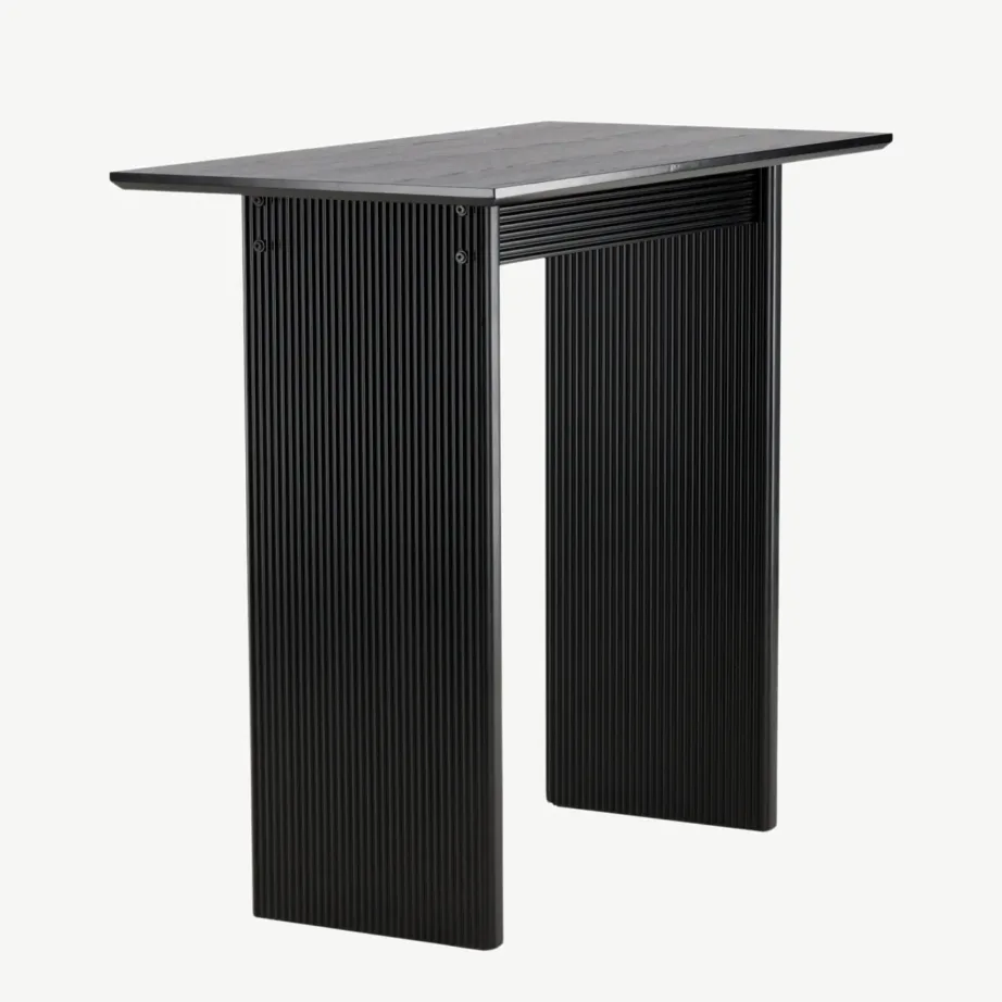 Mustast MDF-ist baarilaud Vail, 120 × 60 cm, 61118-100 – 3