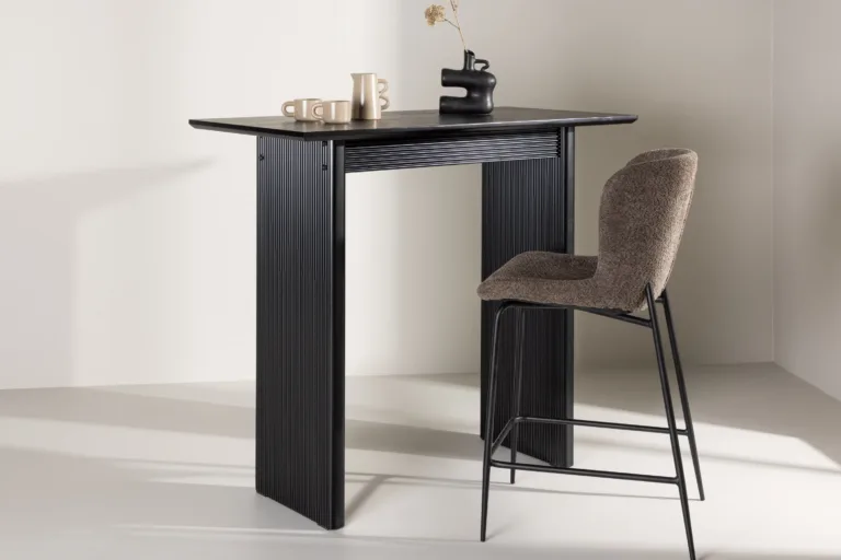 Mustast MDF-ist baarilaud Vail, 120 × 60 cm - 61118-100