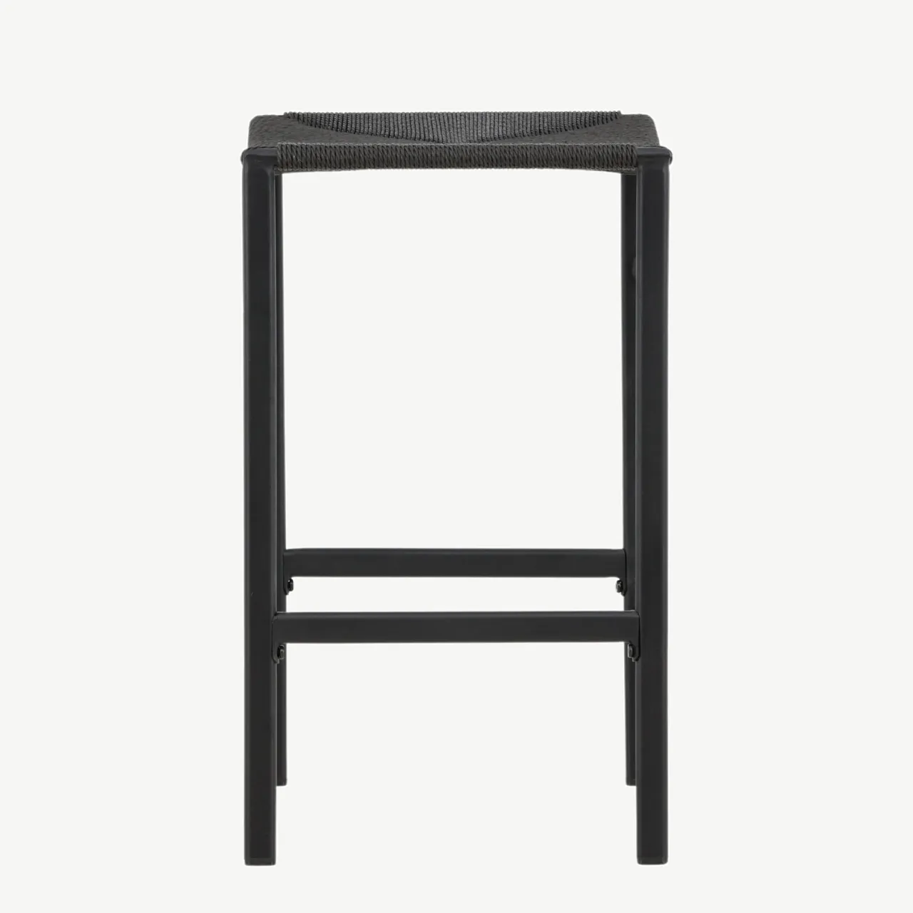 Mustast köiematerjalist istmega baaritool Polly, terasraam (66 cm) - 61125-100