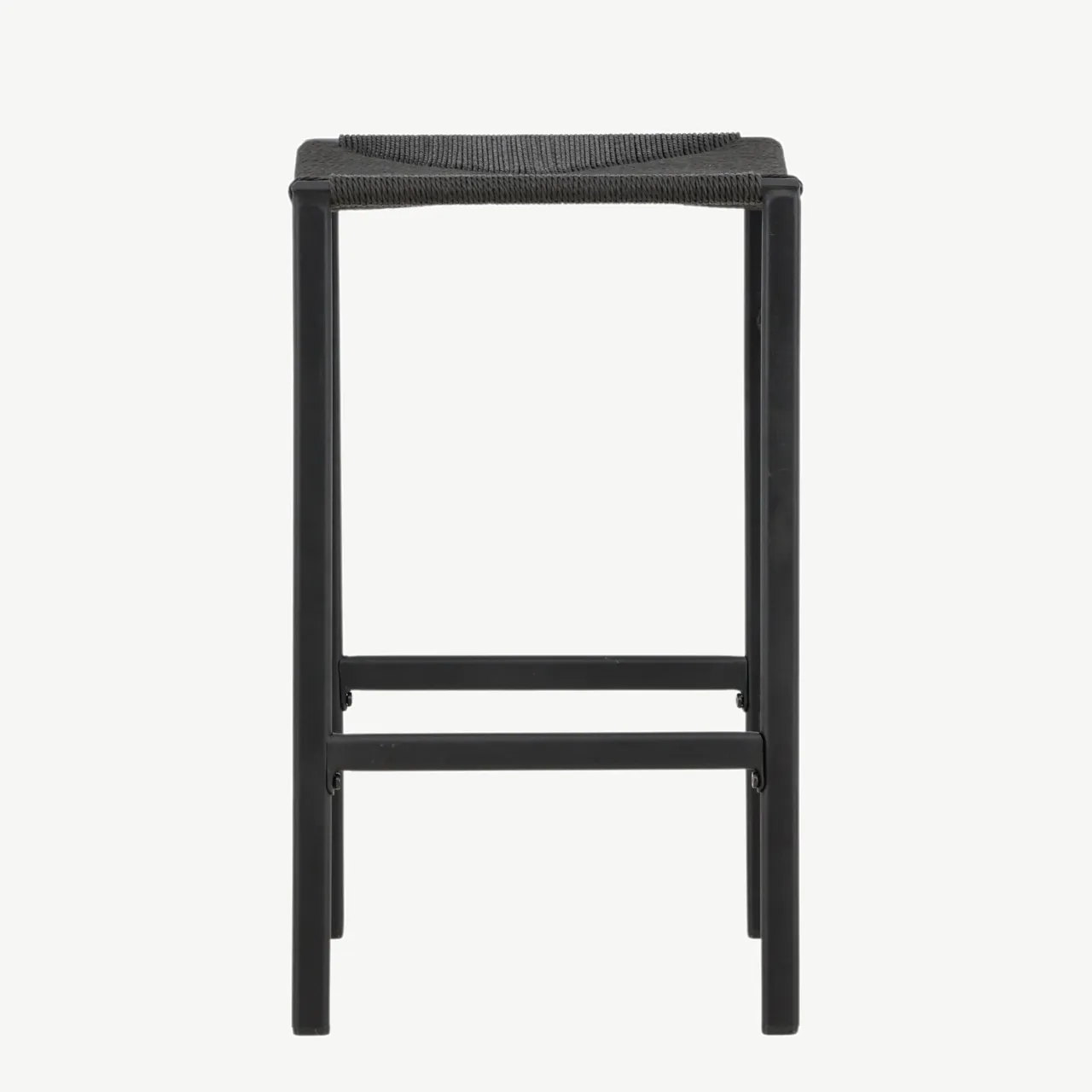Mustast köiematerjalist istmega baaritool Polly, terasraam (66 cm) - 61125-100