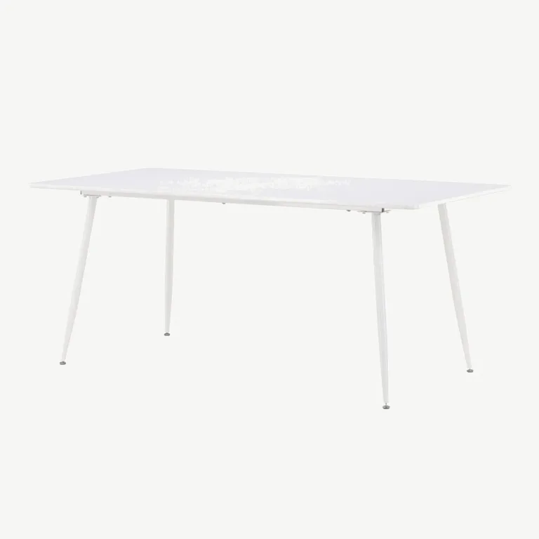 Valge MDF söögilaud Silar (180 × 90 cm, terasjalad) - 61126-101