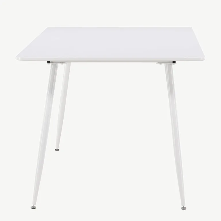 Valge MDF söögilaud Silar (180 × 90 cm, terasjalad) - 61126-101