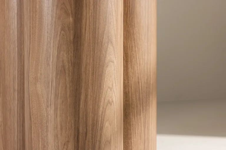 Ümmargune pruun söögilaud Olivia, ø110 cm (MDF) - 61130-125