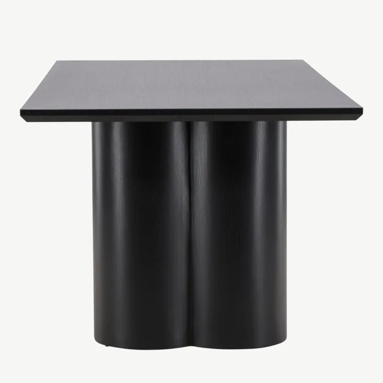 Must MDF-ist Olivia söögilaud, 210 × 100 cm, kandiline lauaplaat - 61131-100