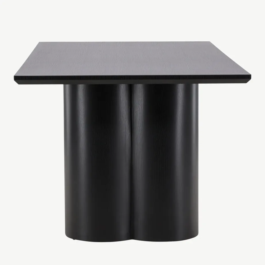 Must MDF-ist Olivia söögilaud, 210 × 100 cm, kandiline lauaplaat, 61131-100 – 2