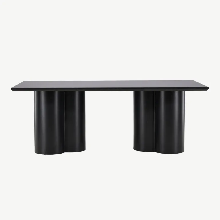 Must MDF-ist Olivia söögilaud, 210 × 100 cm, kandiline lauaplaat - 61131-100