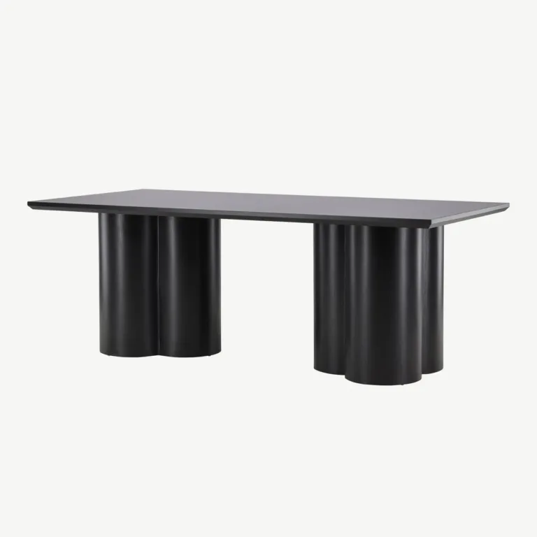 Must MDF-ist Olivia söögilaud, 210 × 100 cm, kandiline lauaplaat - 61131-100
