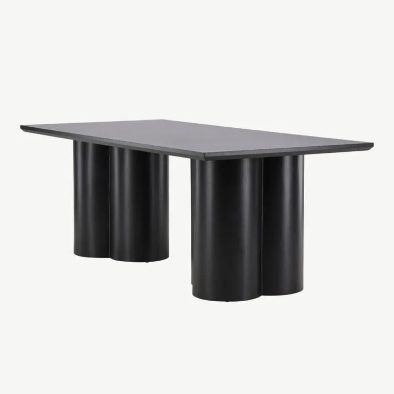 Must MDF-ist Olivia söögilaud, 210 × 100 cm, kandiline lauaplaat - 61131-100