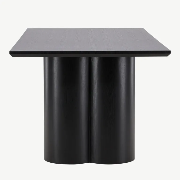 Must MDF-ist Olivia söögilaud, 210 × 100 cm, kandiline lauaplaat - 61131-100
