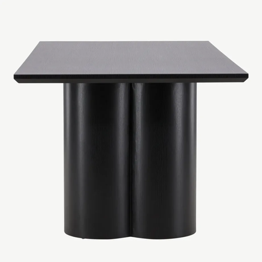 Must MDF-ist Olivia söögilaud, 210 × 100 cm, kandiline lauaplaat, 61131-100 – 7