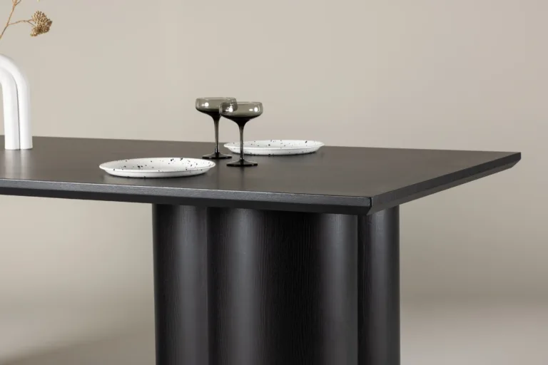 Must MDF-ist Olivia söögilaud, 210 × 100 cm, kandiline lauaplaat - 61131-100