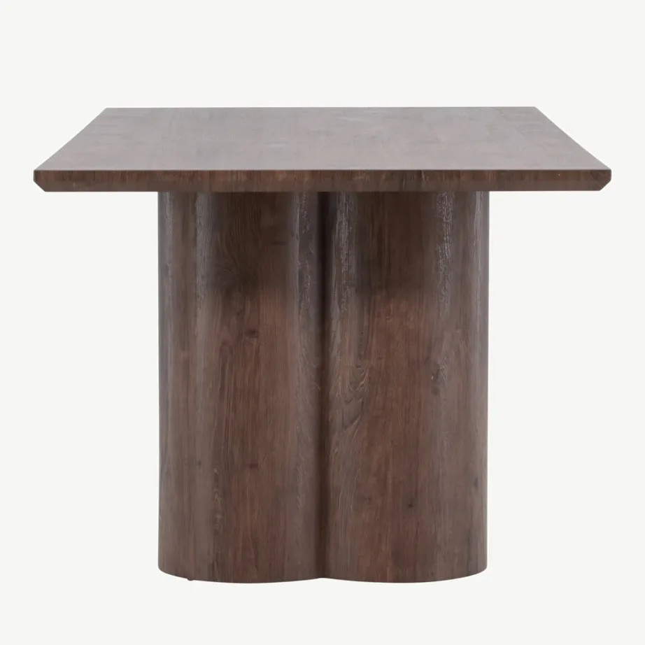 Mokka toonis MDF-ist söögilaud Olivia, 100 × 210 cm, 61131-125 – 2