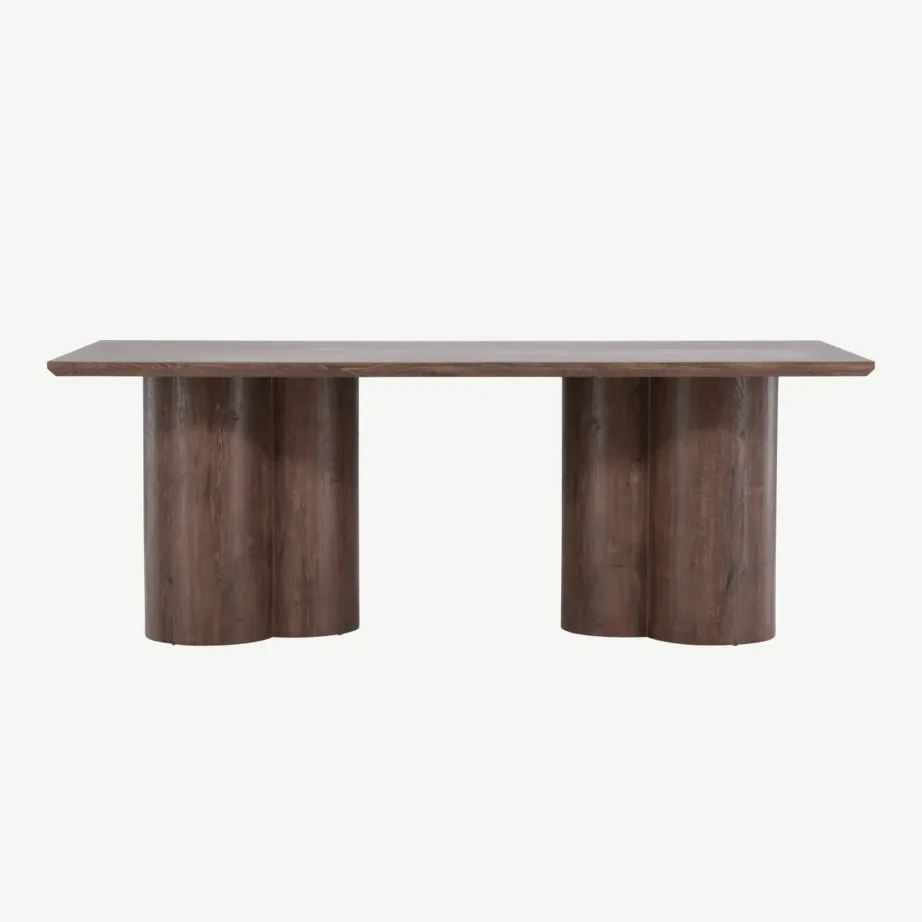 Mokka toonis MDF-ist söögilaud Olivia, 100 × 210 cm, 61131-125 – 4