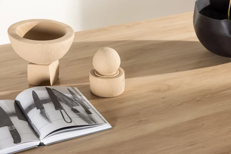 Bootcut ovaalne söögilaud, Skandinaavia stiilis, looduslik MDF, 230×115 cm, 61134-130 – 10