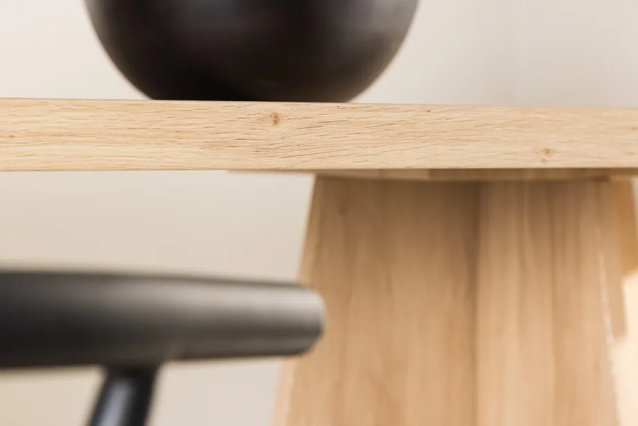 Bootcut ovaalne söögilaud, Skandinaavia stiilis, looduslik MDF, 230×115 cm, 61134-130 – 11