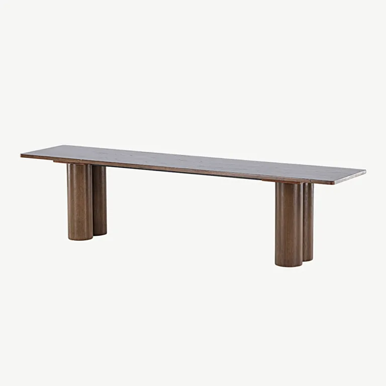 Mokkatooni MDF-ist Olivia söögilaua pink, 180 × 40 × 45 cm - 61137-125
