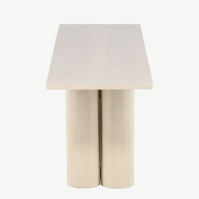Valge peitsiga MDF-pink Olivia (180 × 40 × 45 cm) - 61137-130