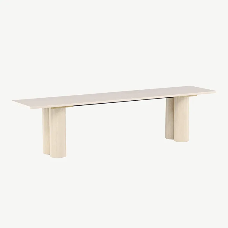 Valge peitsiga MDF-pink Olivia (180 × 40 × 45 cm) - 61137-130