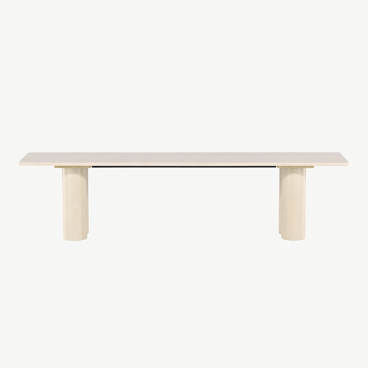 Valge peitsiga MDF-pink Olivia (180 × 40 × 45 cm) - 61137-130