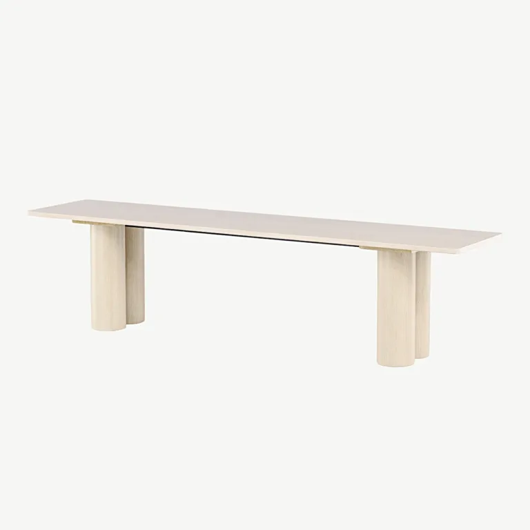 Valge peitsiga MDF-pink Olivia (180 × 40 × 45 cm) - 61137-130