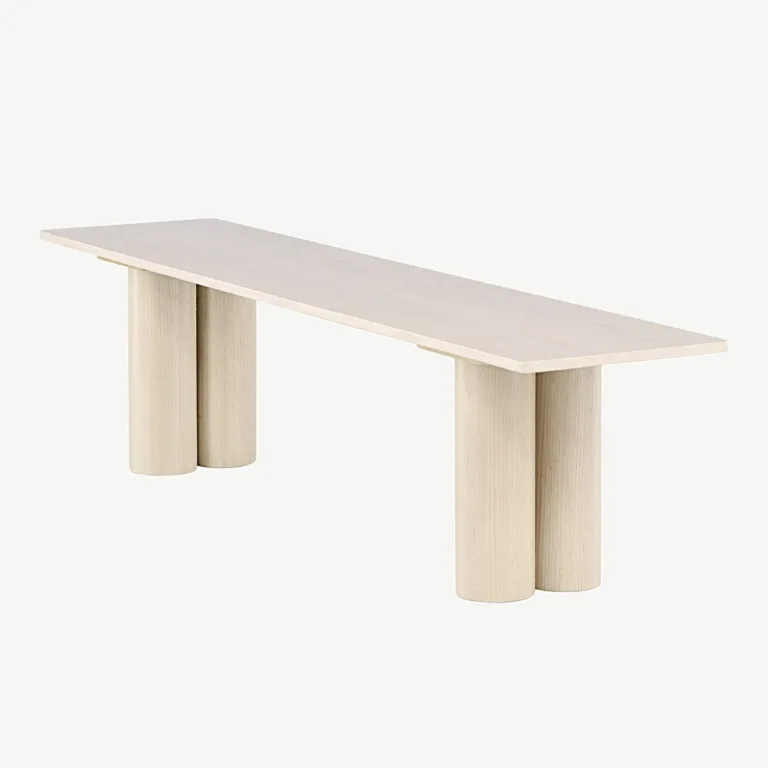 Valge peitsiga MDF-pink Olivia (180 × 40 × 45 cm) - 61137-130