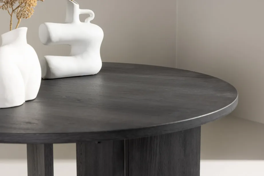 Ümmargune must MDF-diivanilaud Askeröni (ø80 cm, FSC-sertifikaadiga), 61143-100 – 10