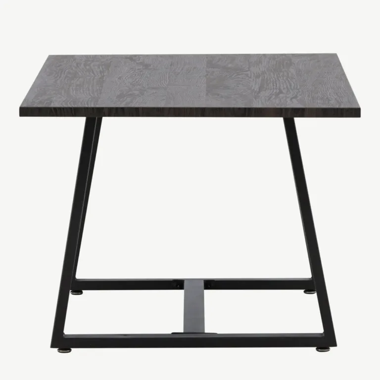 Must MDF-ist diivanilaud Plankton terasraamiga (110 × 60 cm) - 61174-107