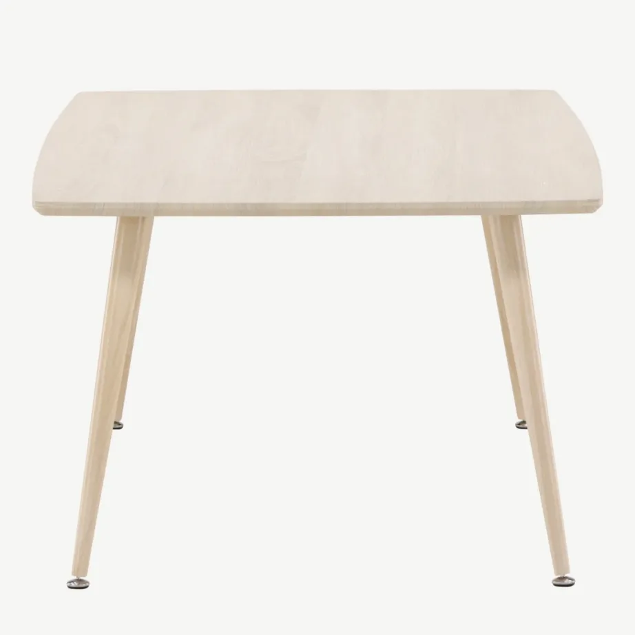 MDF-ist valge peitsiga diivanilaud Plaza terasjalgadega, 120×70 cm, 61175-130 – 2