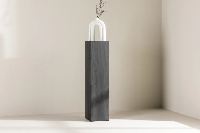 Must kõrge MDF abilauake Ramsvik 23 × 23 × 95 cm - 61181-100