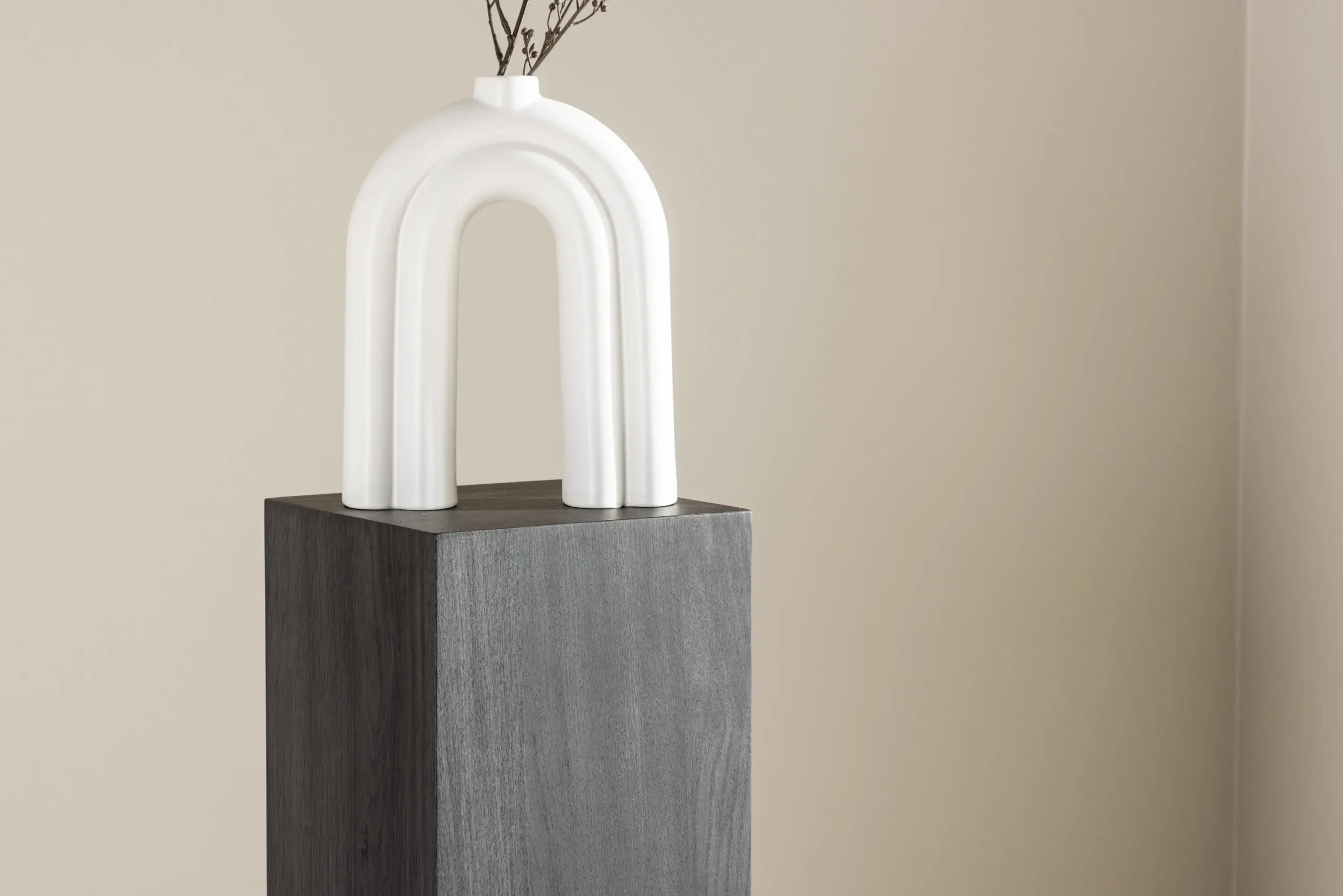 Must kõrge MDF abilauake Ramsvik 23 × 23 × 95 cm - 61181-100