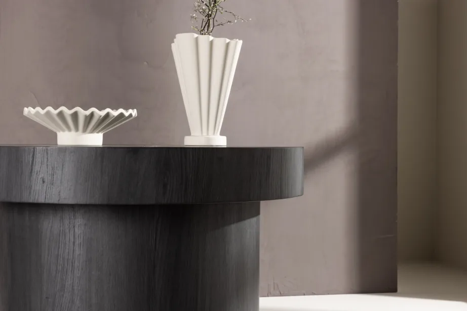 Malungi ümmargune must MDF-diivanilaud, ø80 cm, 61188-100 – 9