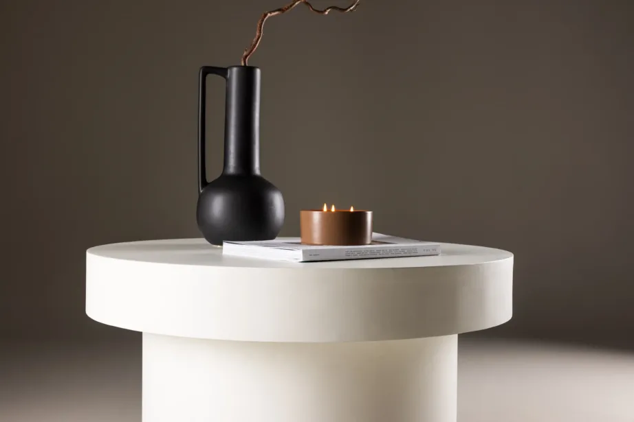 Valge ümmargune diivanilaud Malung, ø80 cm – modernne põhjamaine disain, 61188-121 – 9