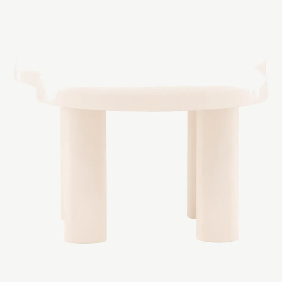 Valgest MDF-ist diivanilaud Strömstad 100 × 71 cm, põhjamaise disainiga, 61189-101 – 2