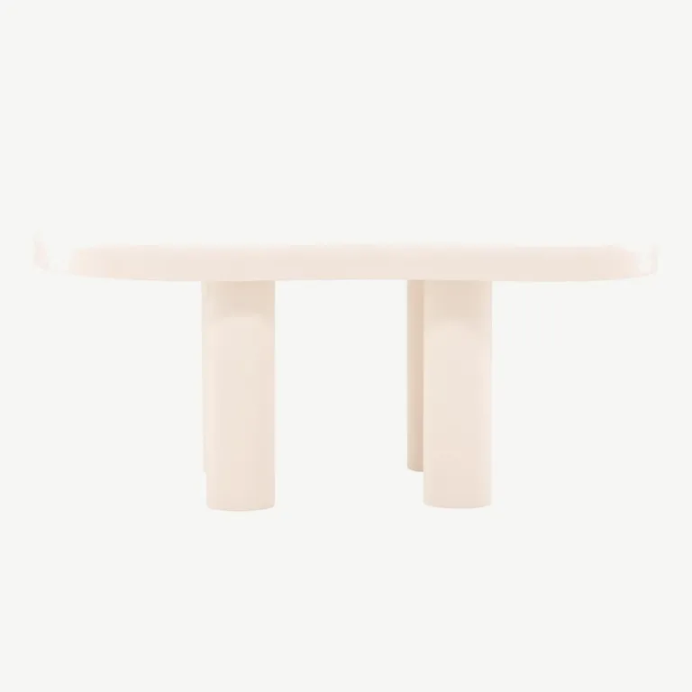 Valgest MDF-ist diivanilaud Strömstad 100 × 71 cm, põhjamaise disainiga - 61189-101