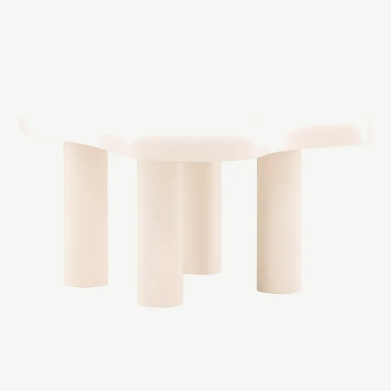 Valgest MDF-ist diivanilaud Strömstad 100 × 71 cm, põhjamaise disainiga - 61189-101