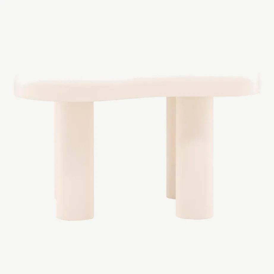 Valgest MDF-ist diivanilaud Strömstad 100 × 71 cm, põhjamaise disainiga, 61189-101 – 7