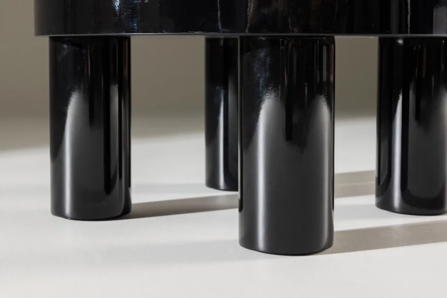 Läikiv must MDF-diivanilaud Varberg, ø60 cm, 61191-100 – 10